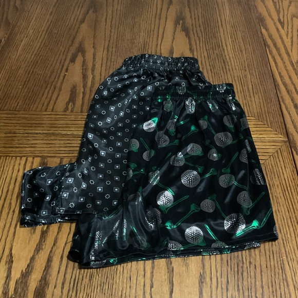 Underwear & Socks | Stylish Black White And Green Patterned Boxers Golf ...